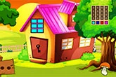 Tiled Roof House Gold Treasure Escape - game